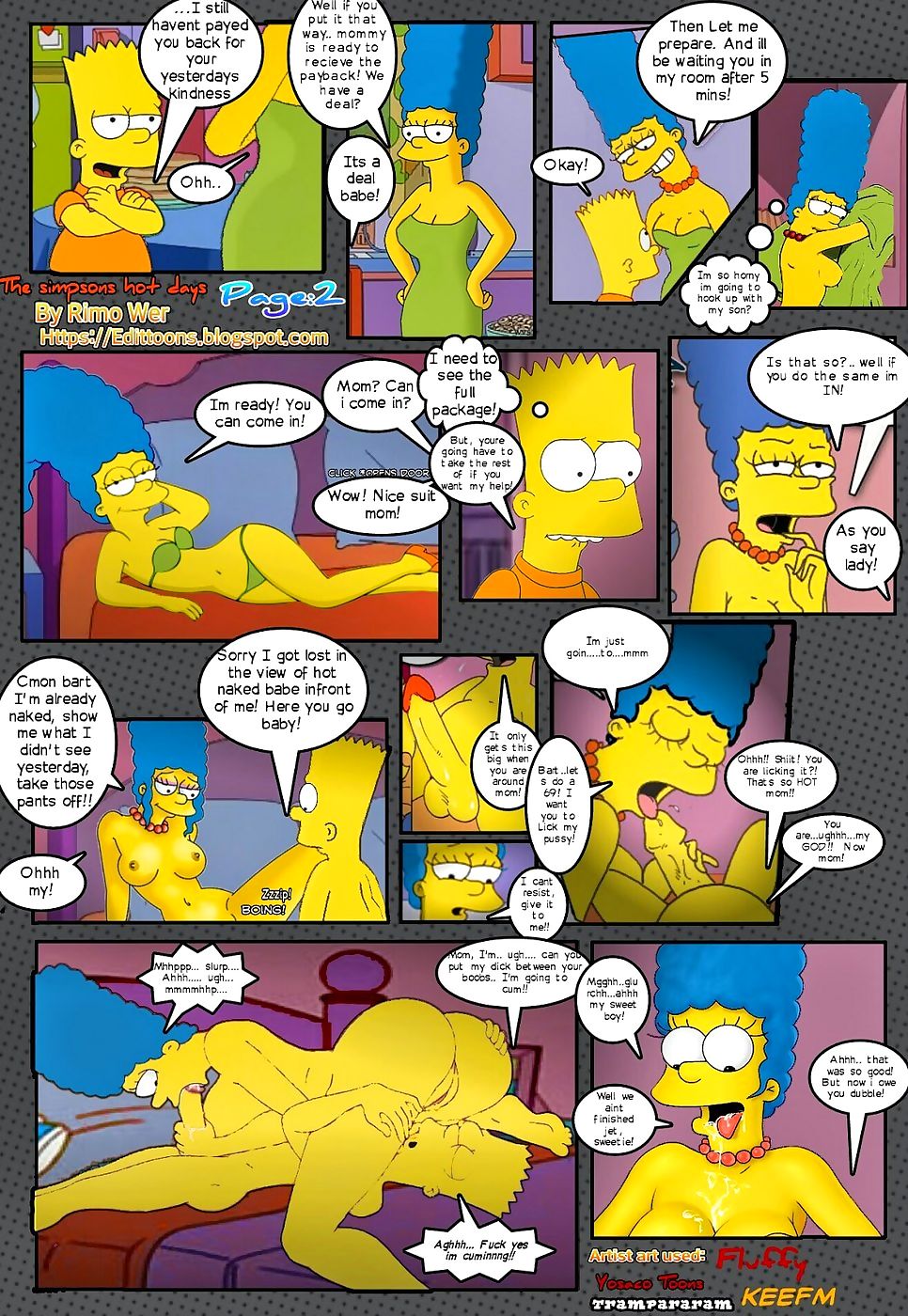 Simpsons Hot Days chapter 2 page 1