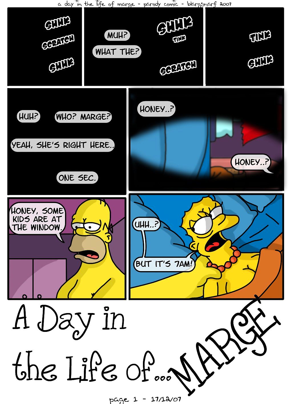 A Day in Life of Marge page 1