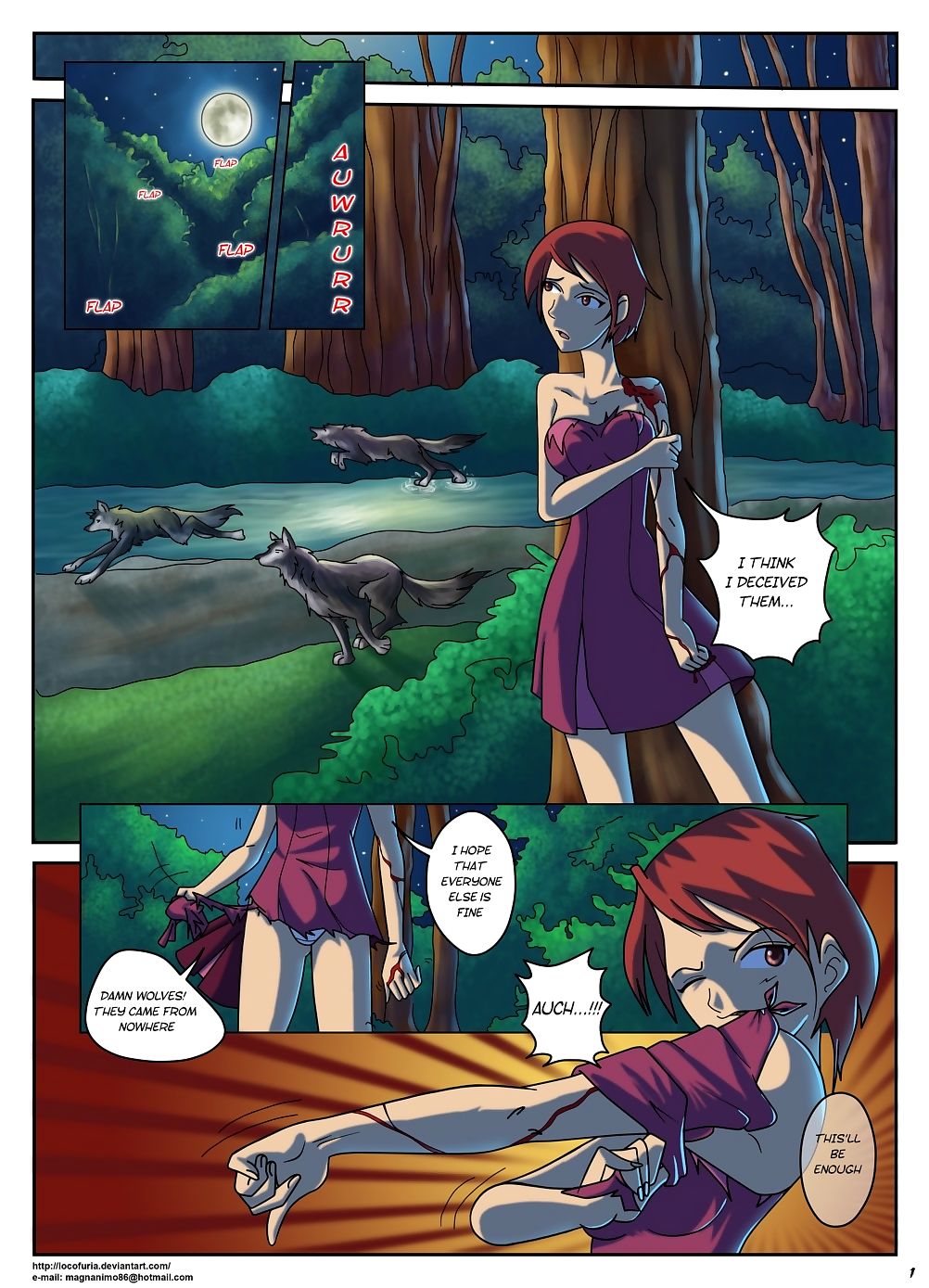 The Girl in the Woods page 1