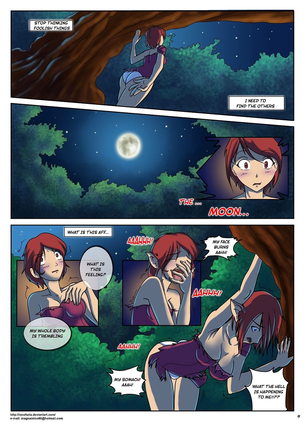 The Girl in the Woods page 1