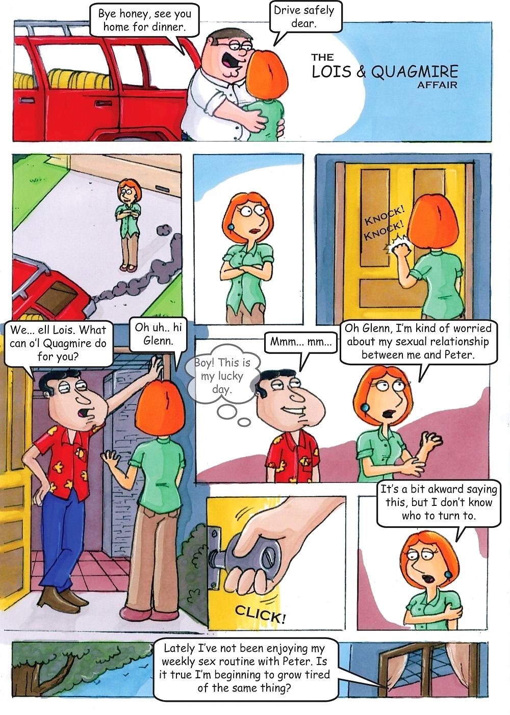 Lois and Quagmire Affair page 1