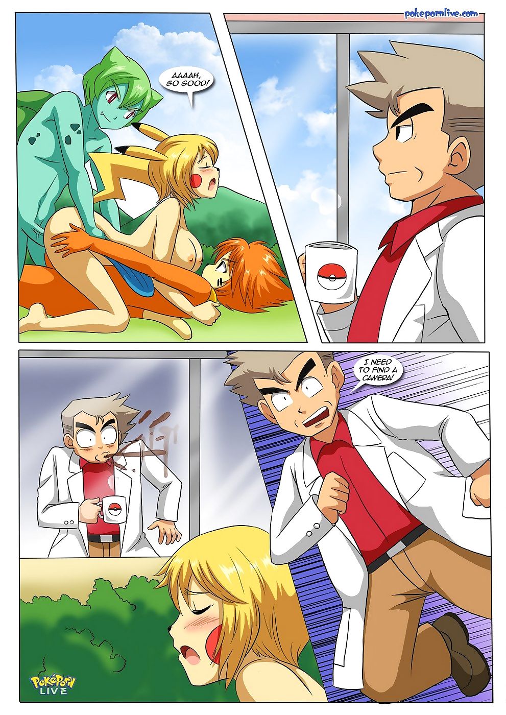 What happens in pallet town- Pokemon page 1