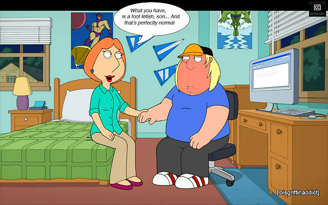Lois Indulges a Family Foot Fetish page 1