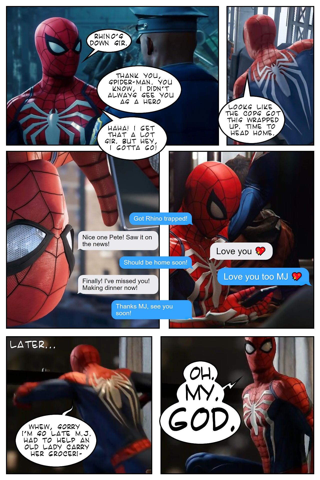 Spider-Man  Getting Home to MJ page 1