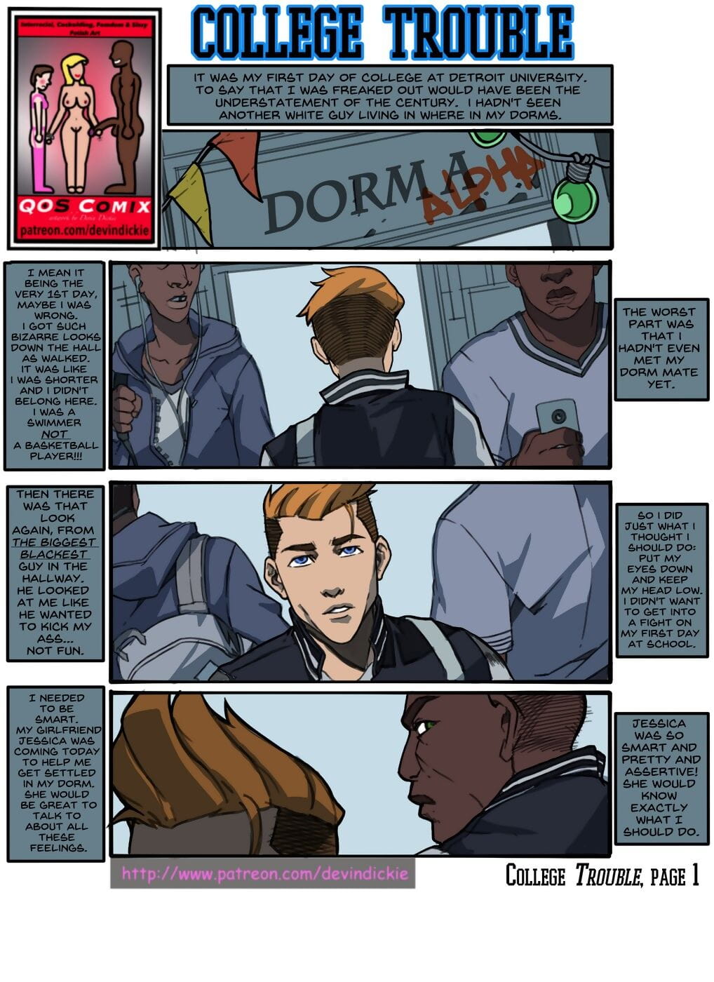 Devin Dickie- College Trouble page 1