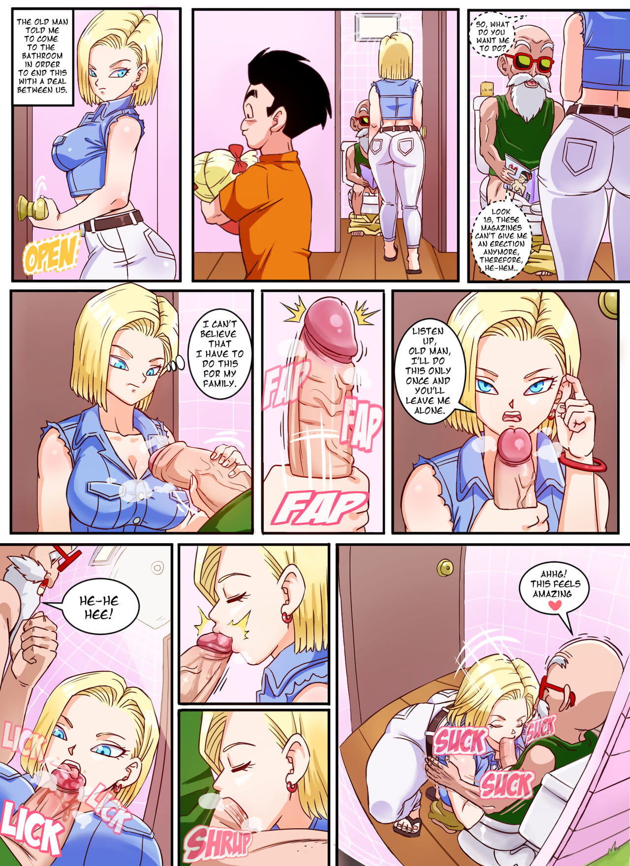 Android 18 & Master Roshi page 1