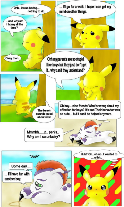 pikachu und gomamon