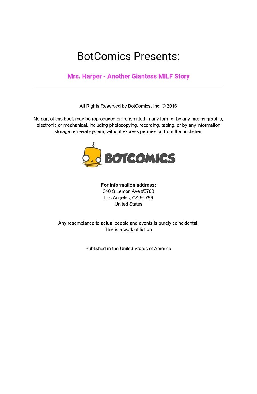 Bot- Mrs. Harper Issue 1 page 1