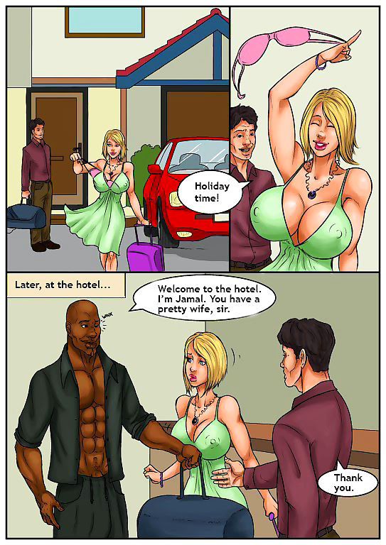Interracial- Cheating Big Tit Slut Wife page 1