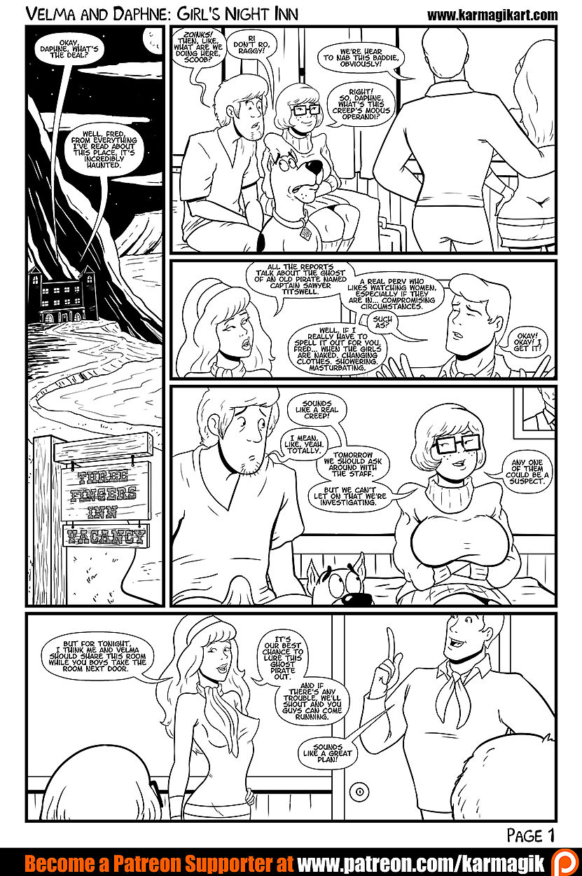 Karmagik- Velma and Daphne in: Girls Night Inn page 1