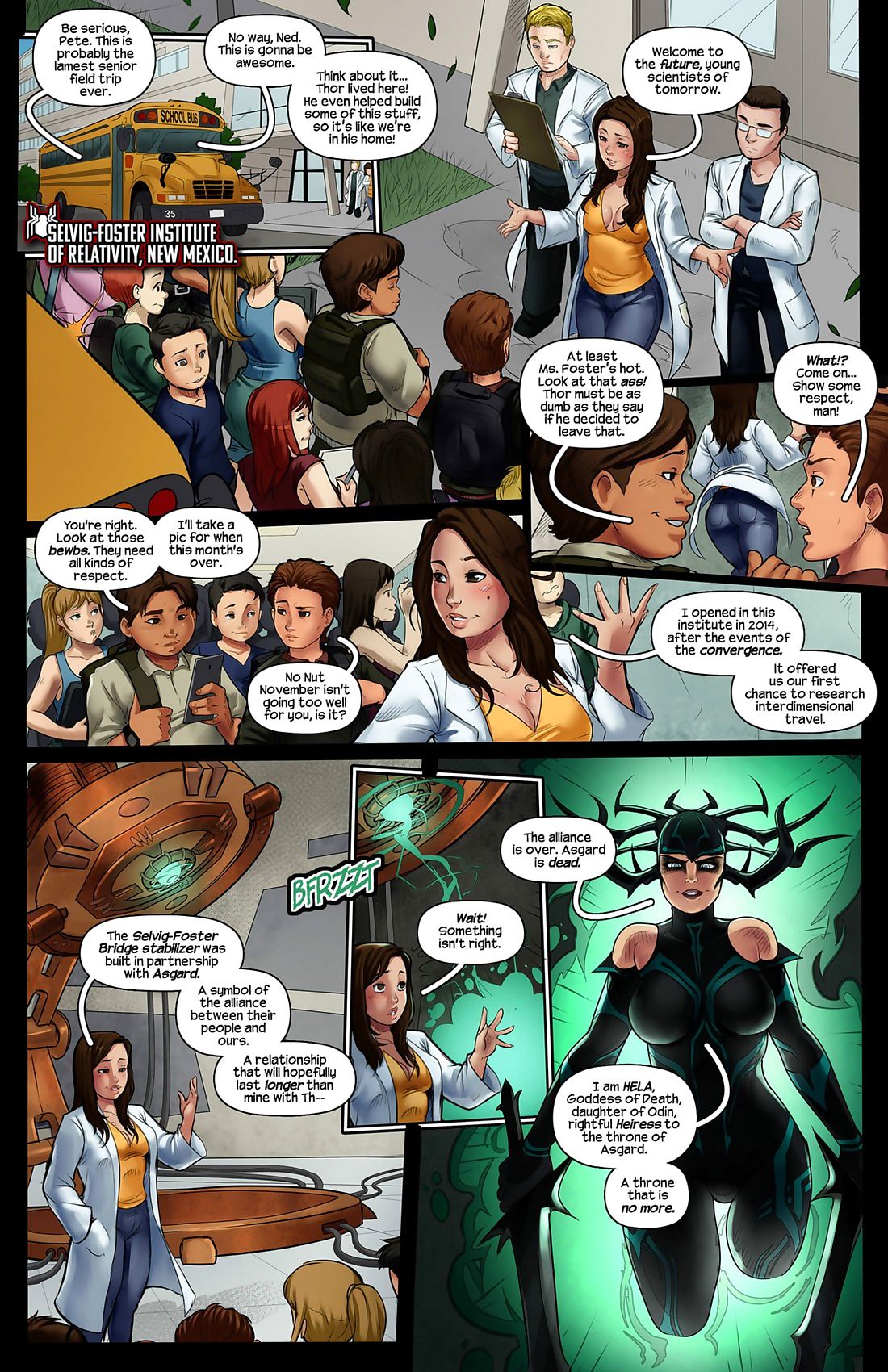 Tracy Scops- Spider-Man Ragnarok page 1