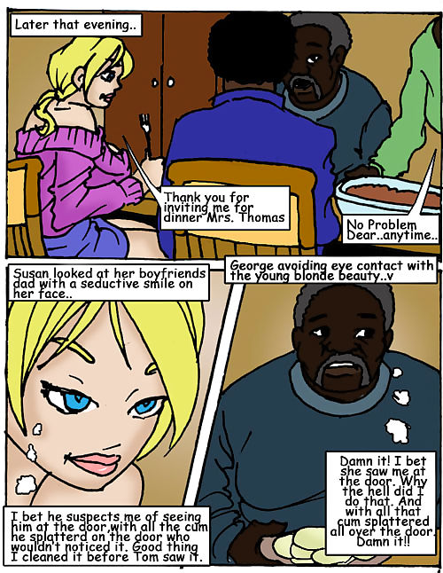 Sons Hot Little Blonde- Illustrated interracial page 1