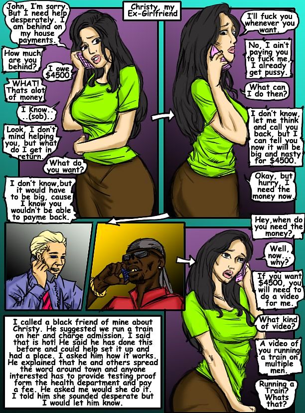 Runin A Train 1- illustrated interracial page 1