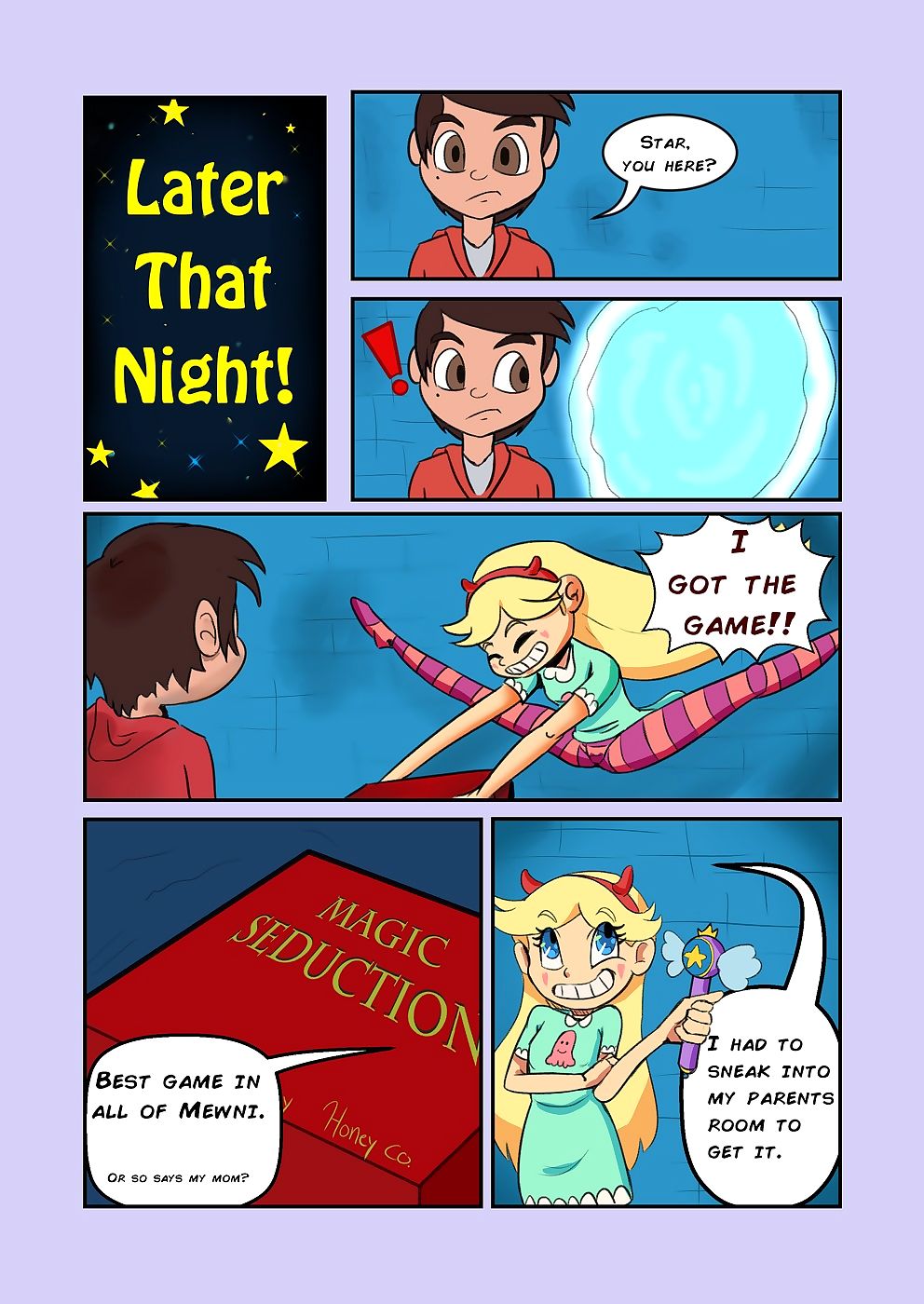 Star Vs The Forces Of Evil  Stars Board Game page 1