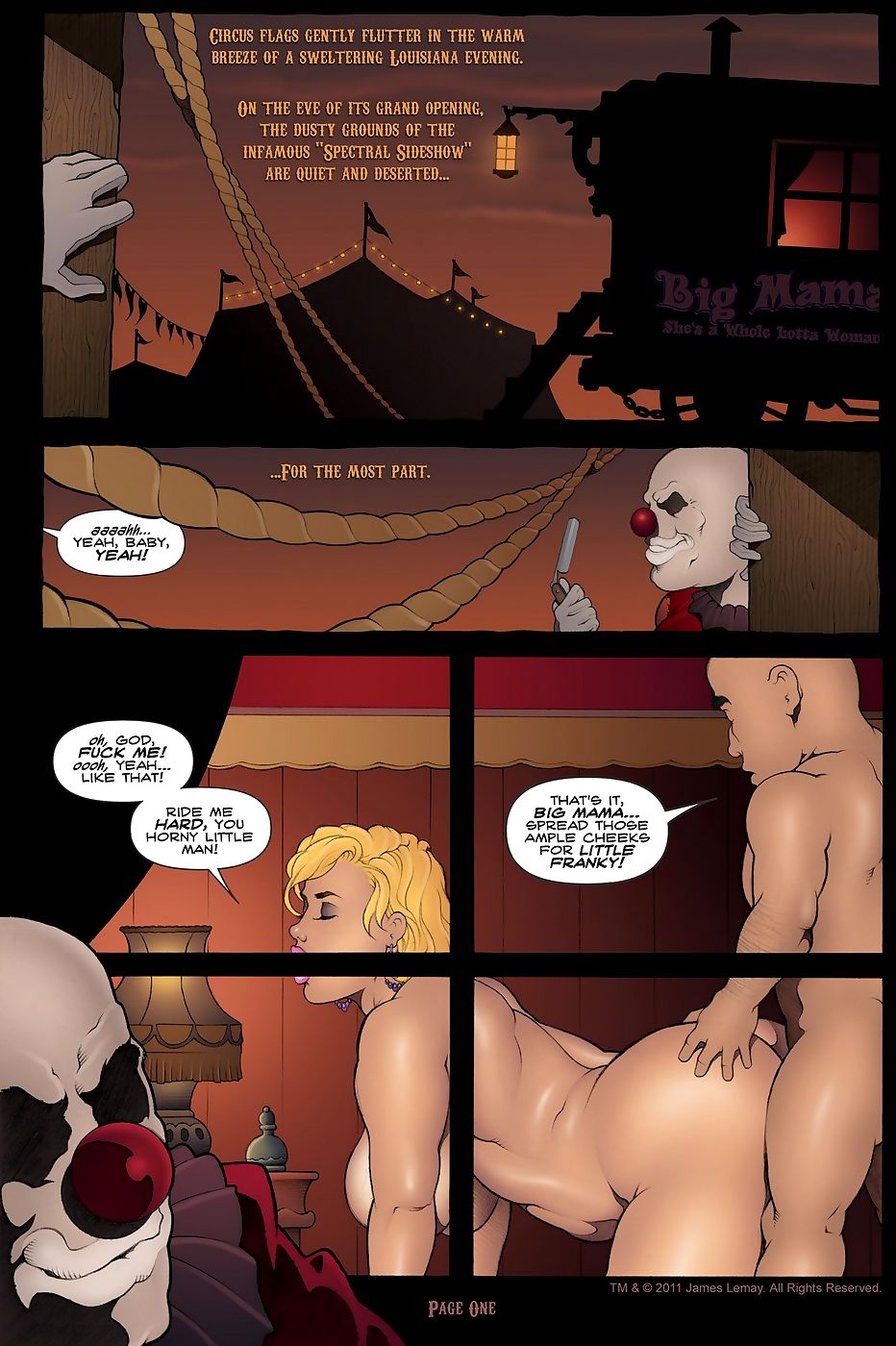 Sideshow Nympho 1 & 3- James Lemay page 1