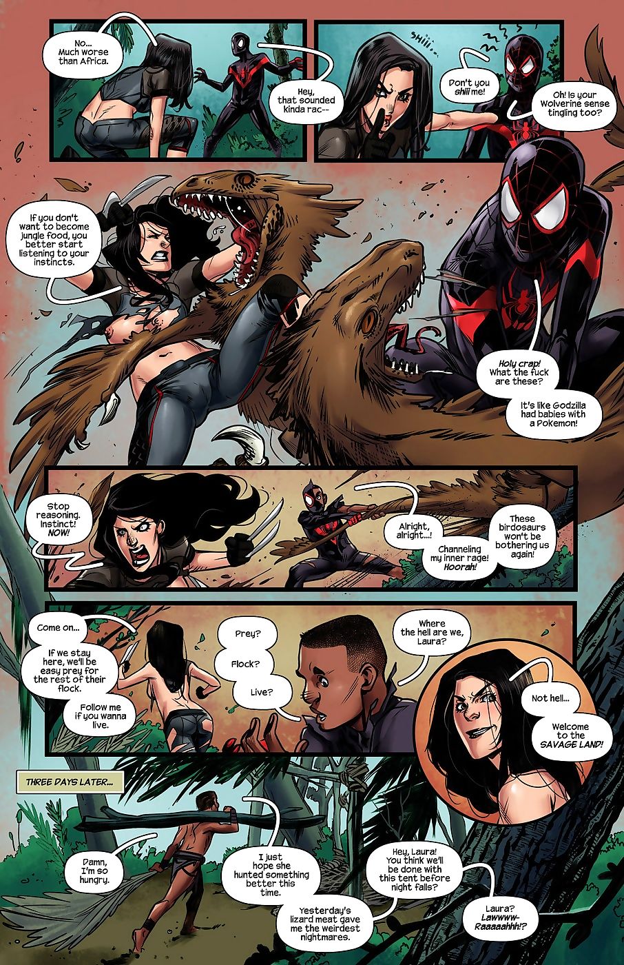 Tracy Scops- Savage Love  Spider-Man page 1