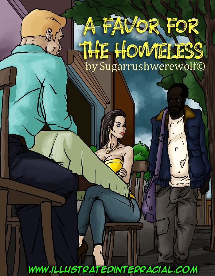 Illustrated Interracial- A Favor For The Homeless page 1