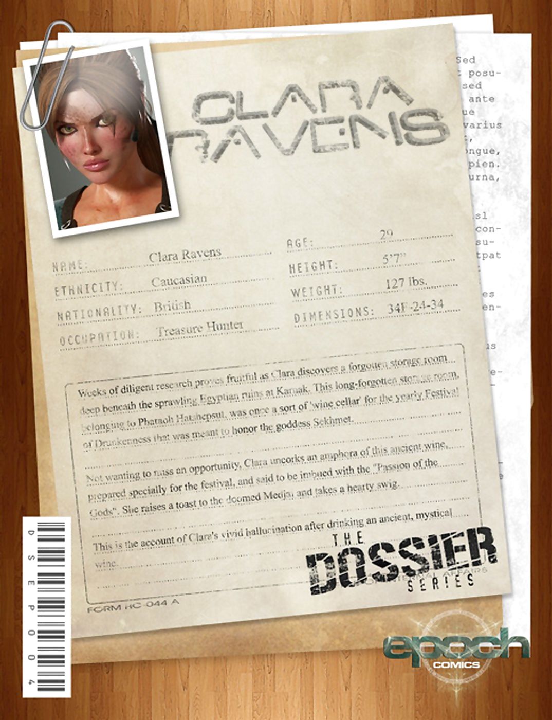 The Dossier 4 Clara Ravens- Epoch page 1