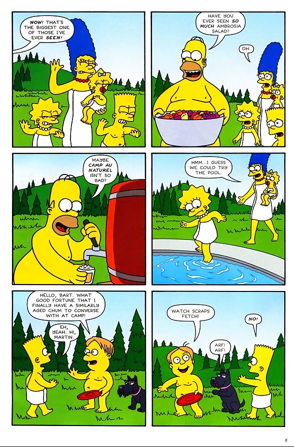 The Simpsons au Naturel! page 1