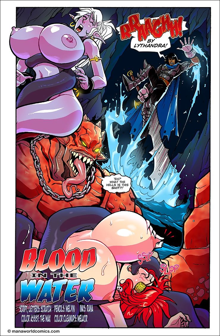 Blood in the Water- Mana World page 1