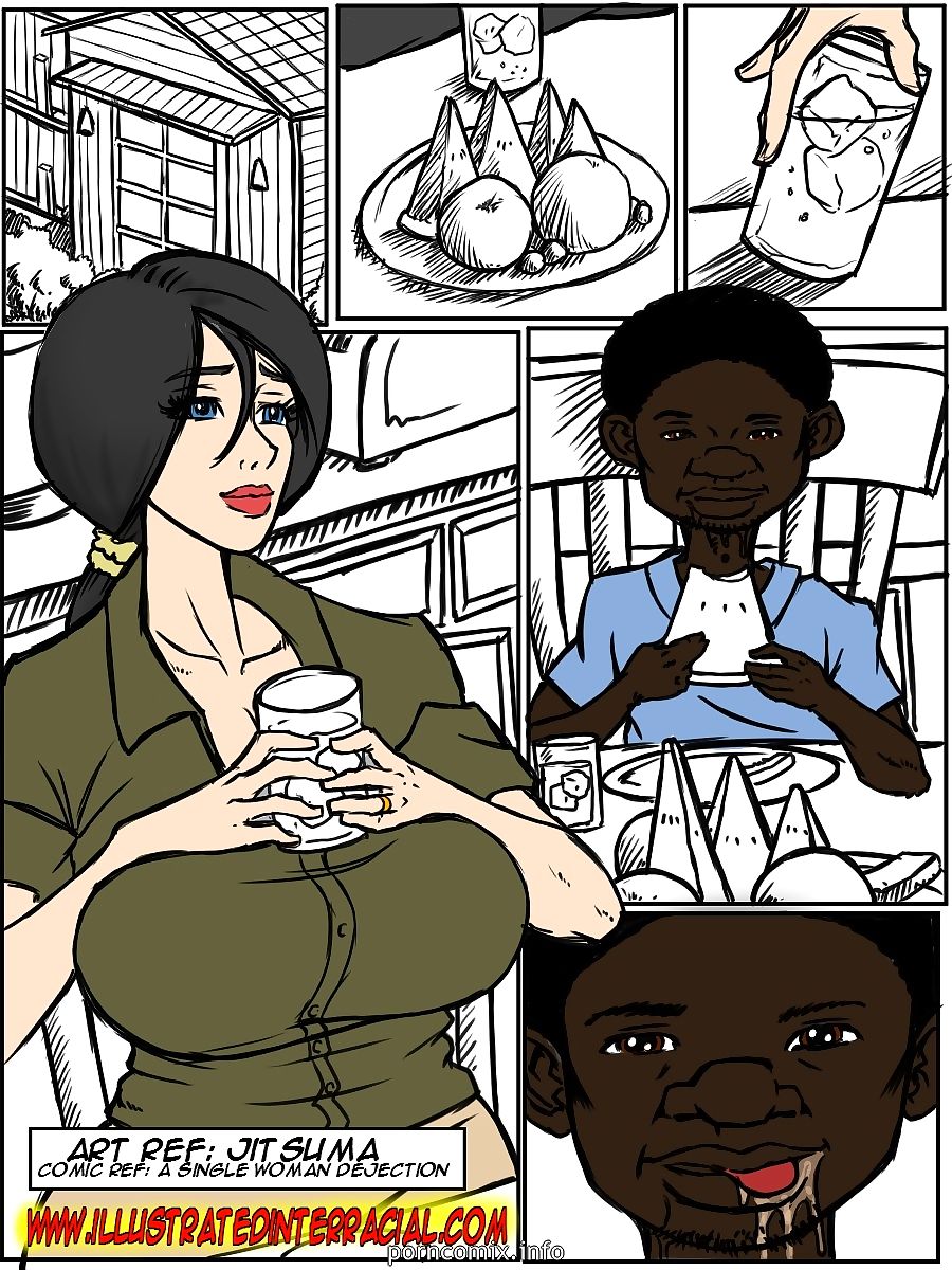 No Words-Illustrated interracial page 1
