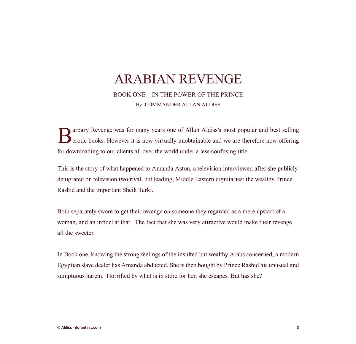 Cagri- Arabian Revenge 1 page 1