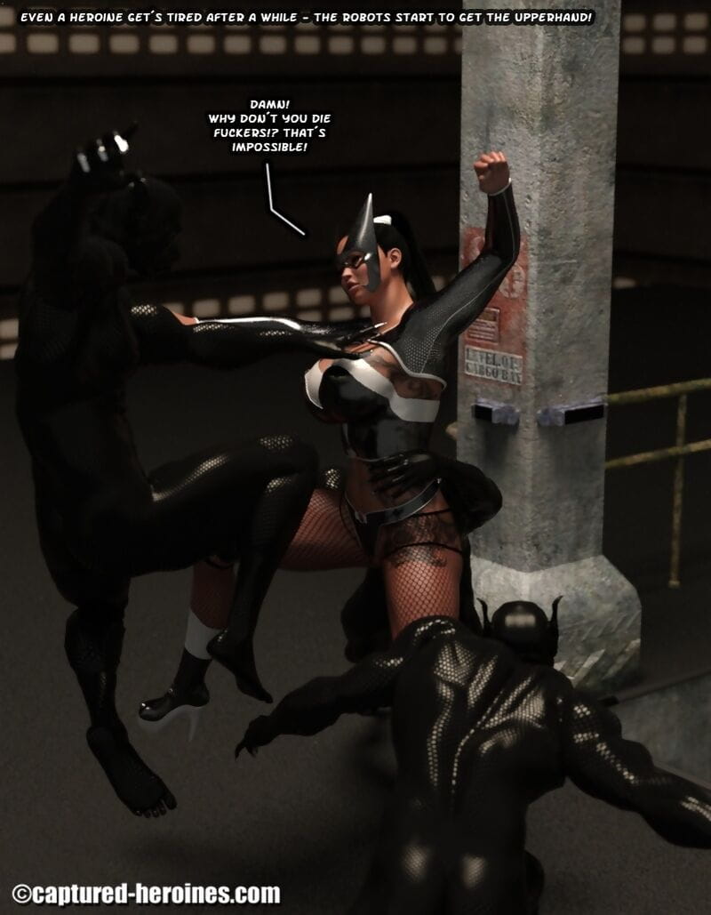 Captured Heroines- Night Raven vs Punk Doc page 1