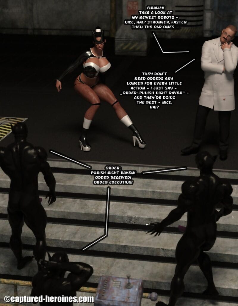 Captured Heroines- Night Raven vs Punk Doc page 1