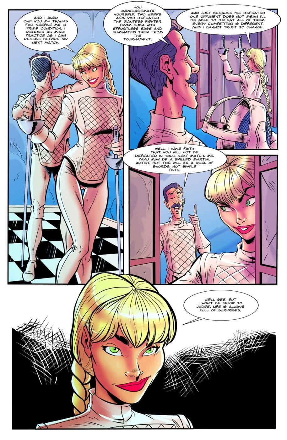 Bot- Giantess Fight Issue 3 page 1