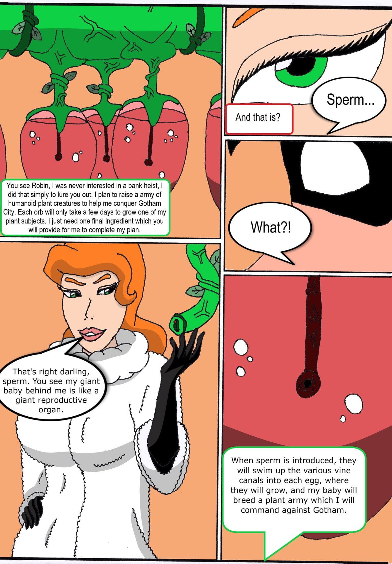 Elicitation of his Intimate Seed- Poison Ivy and Robin page 1