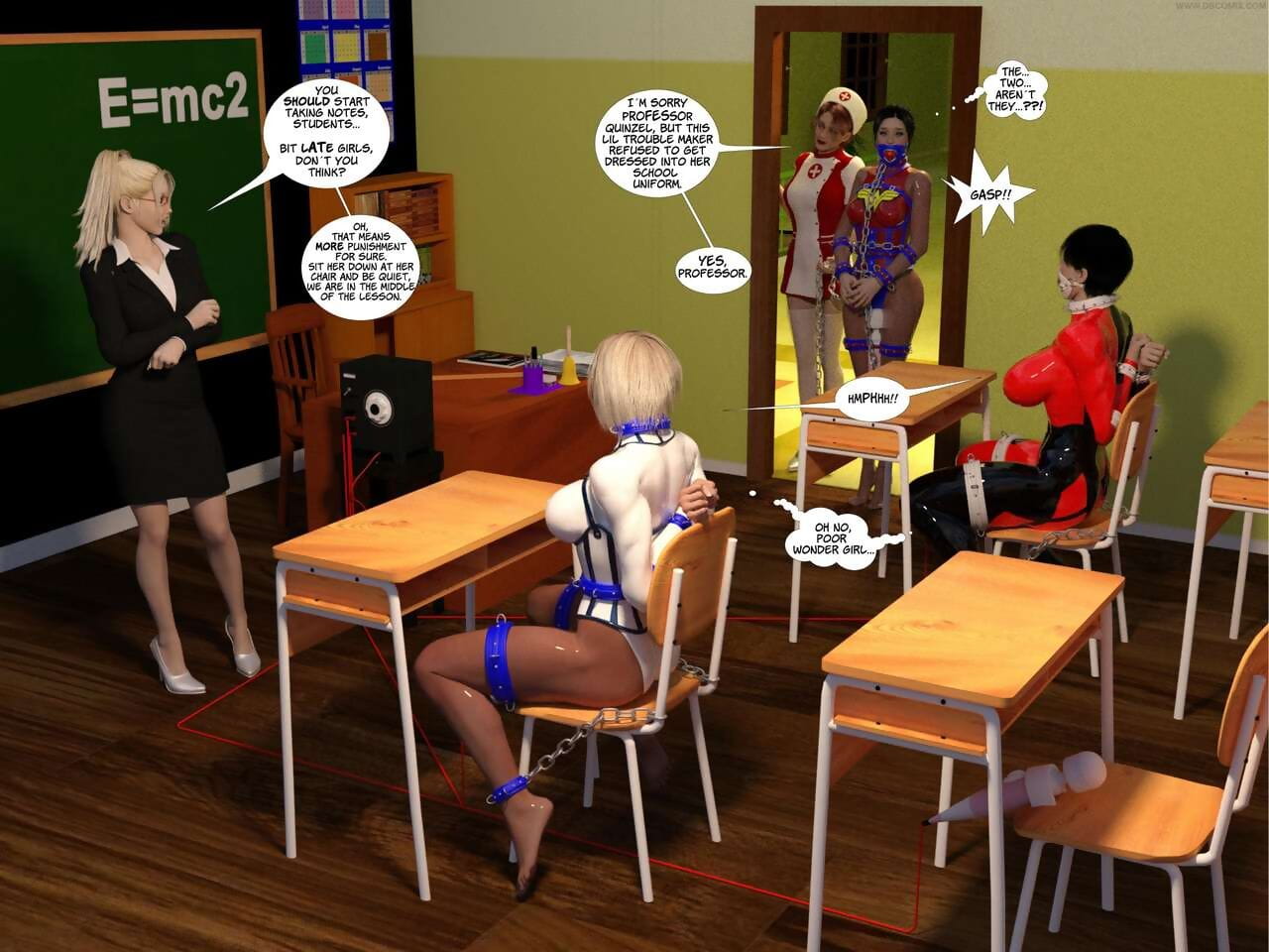 DBComix- New Arkham for Superheroines 3- Back to School page 1