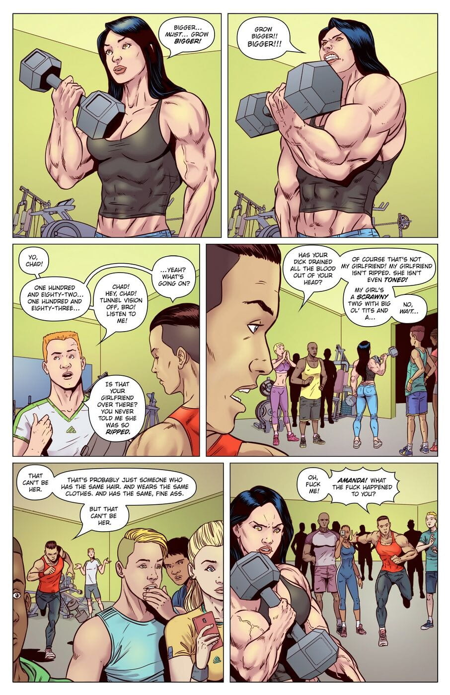 Musclefan- Curse of the Were-Bodybuilder- Victor Serra page 1
