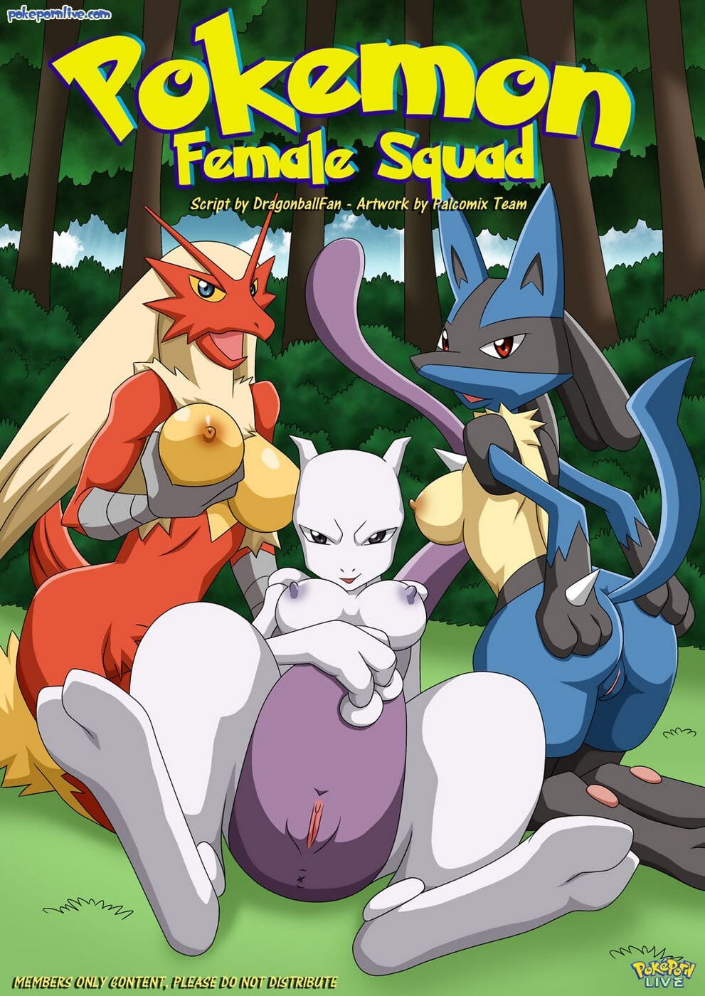 Palcomix- Pokemon Female Squad page 1