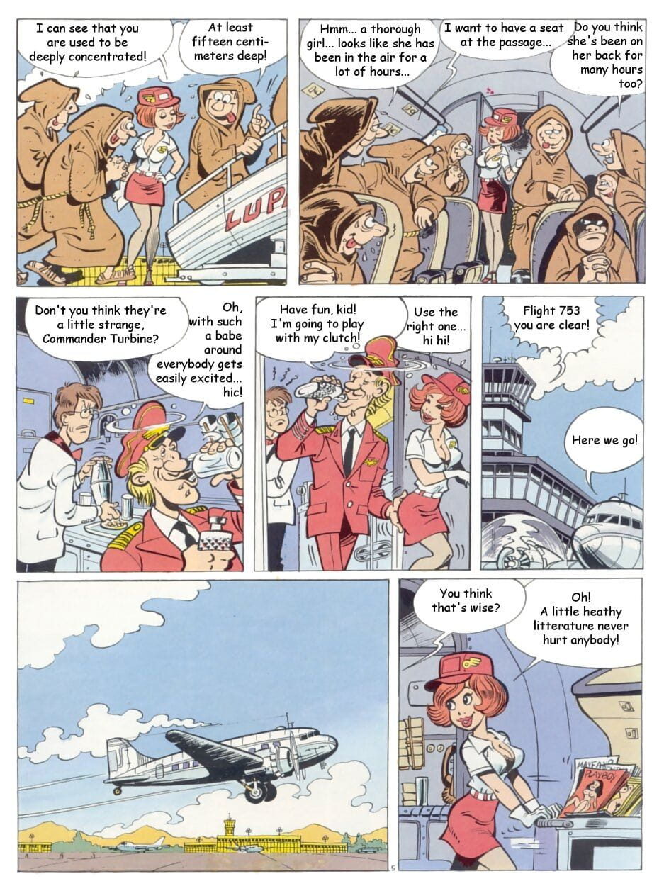 Nathalie - Strip Stewardess page 1