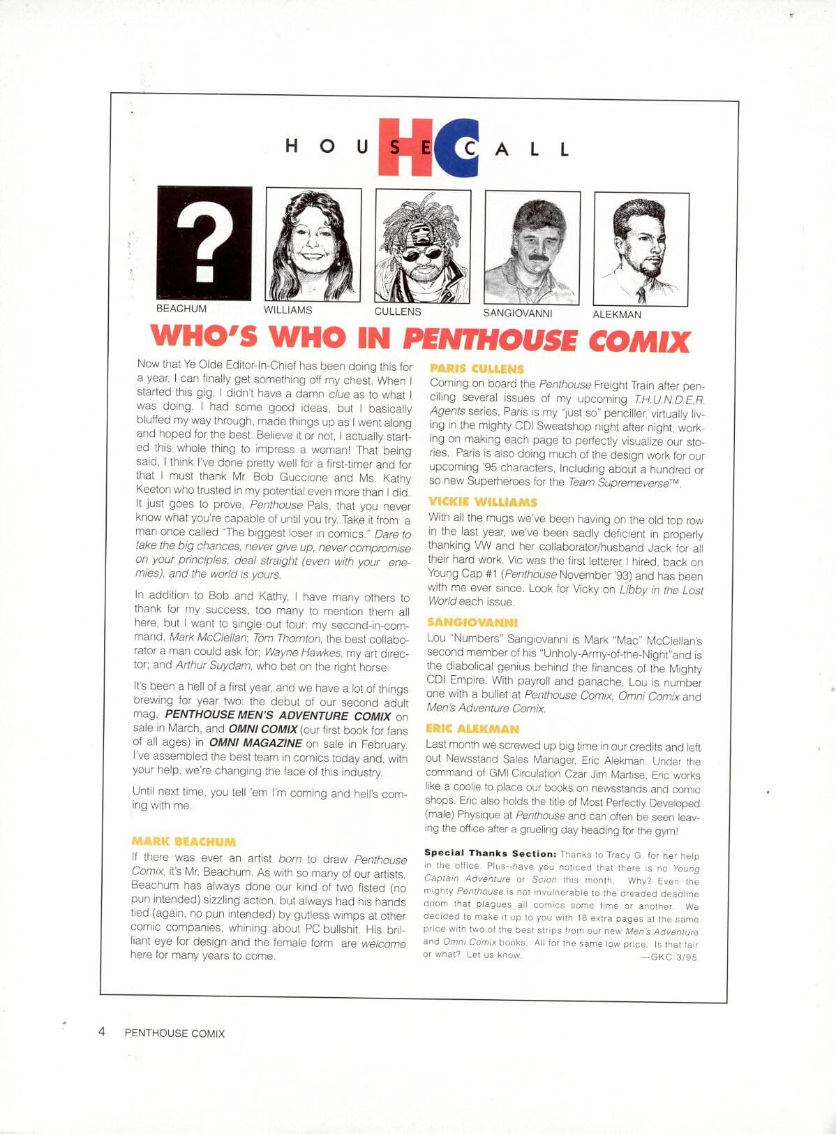 Penthouse Mens Adventure Comix page 1