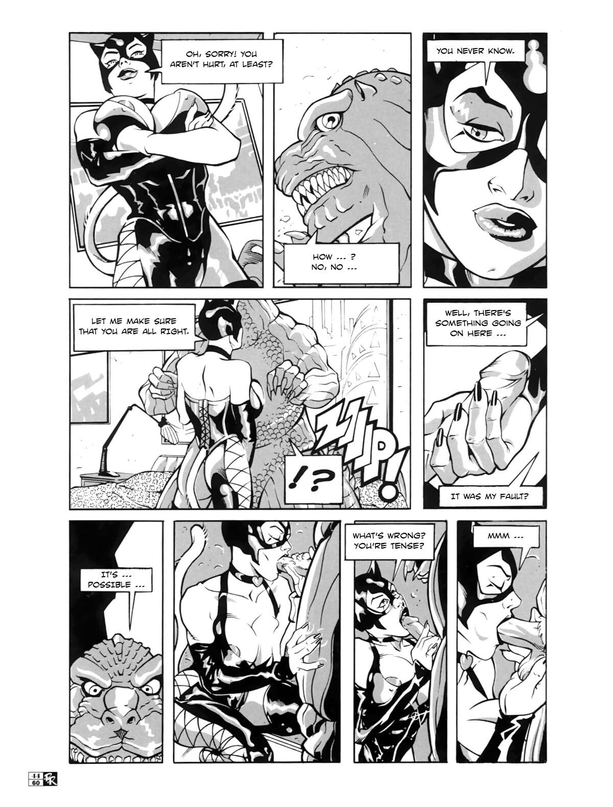 Godzilla V.S. Catwoman page 1