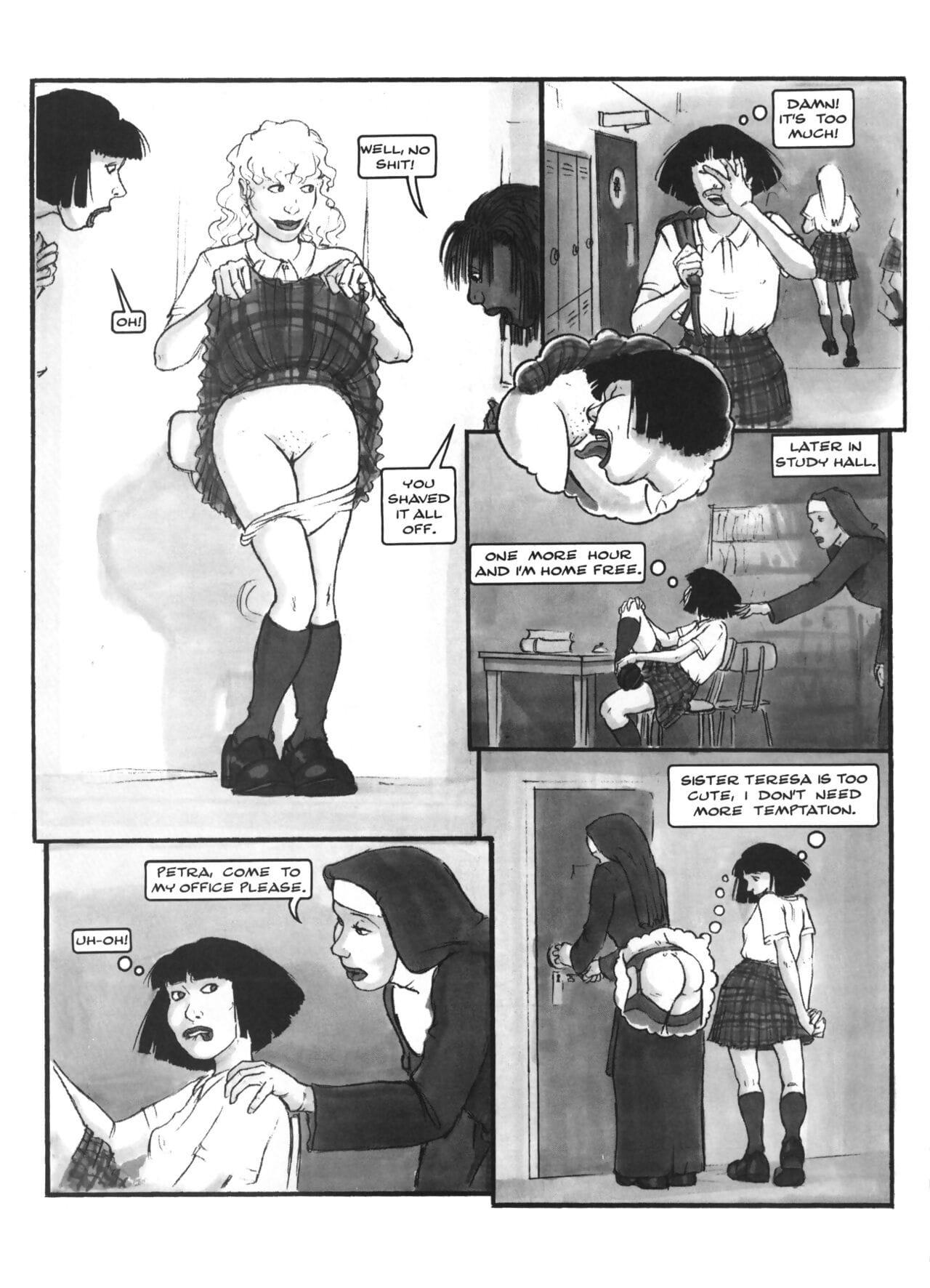 The Adventures of a Lesbian College High School Girl page 1