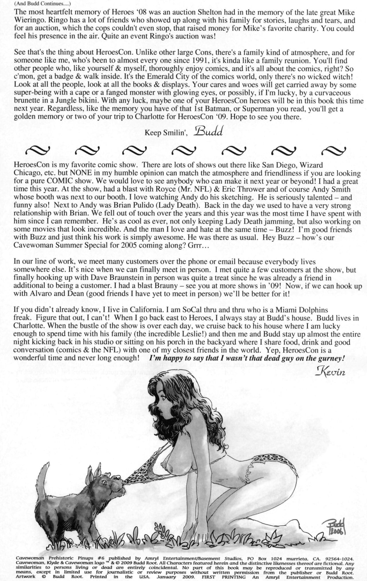 Cavewoman - Prehistoric Pinups #6 page 1