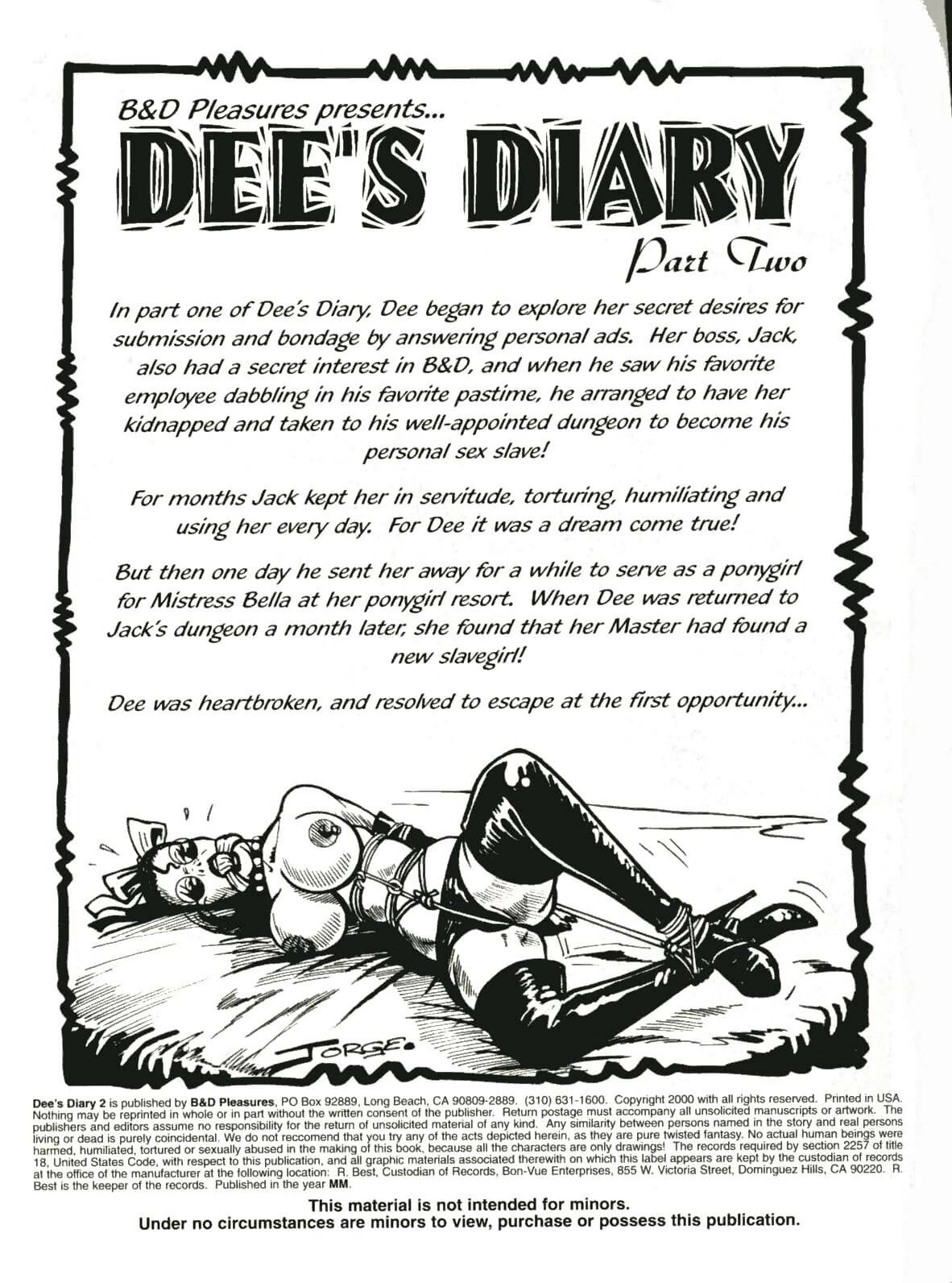 Dees Diary - Part #2 page 1