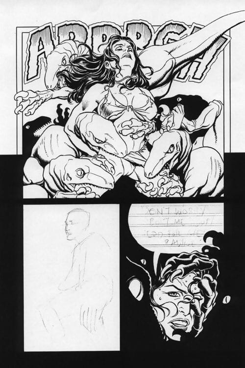 Cavewoman - Sketches - Frank Cho page 1