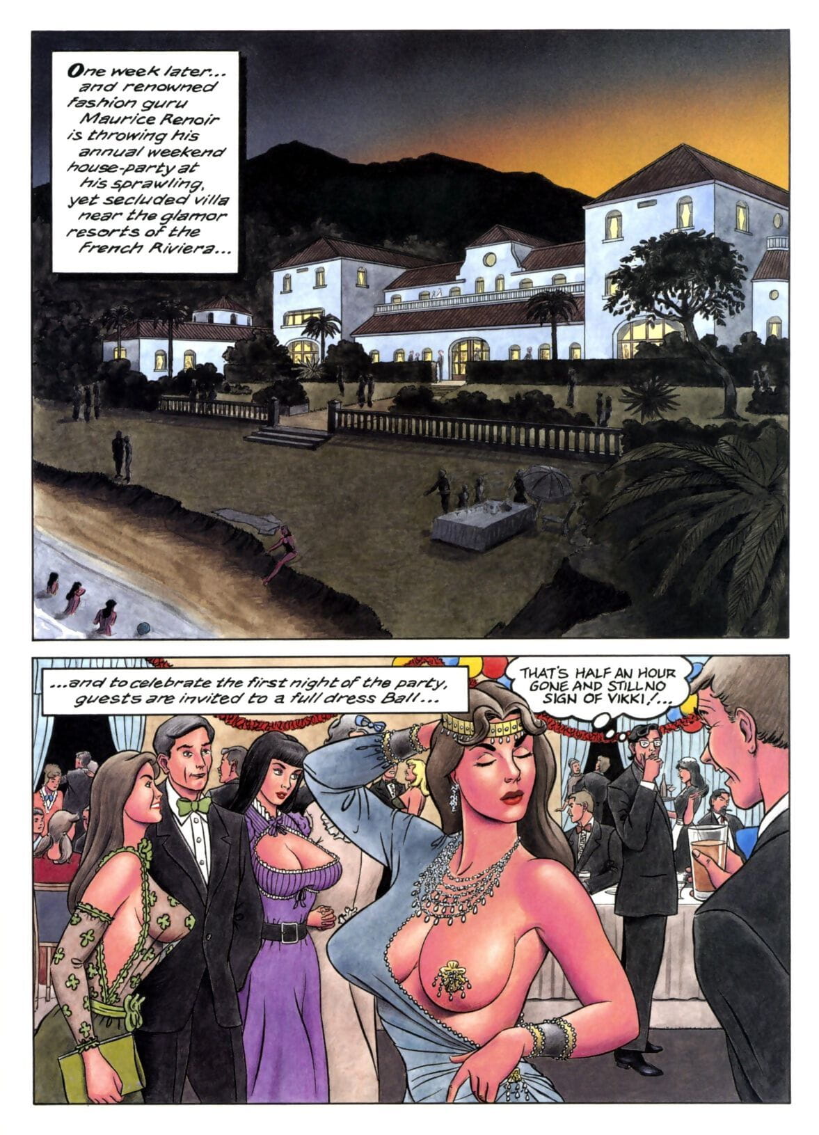 A Saucy Vikki Belle Romp 2: Riviera Moon Goddess page 1