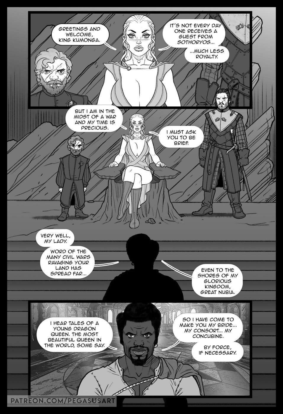 Pegasus- Game of Thrones- Blacked page 1