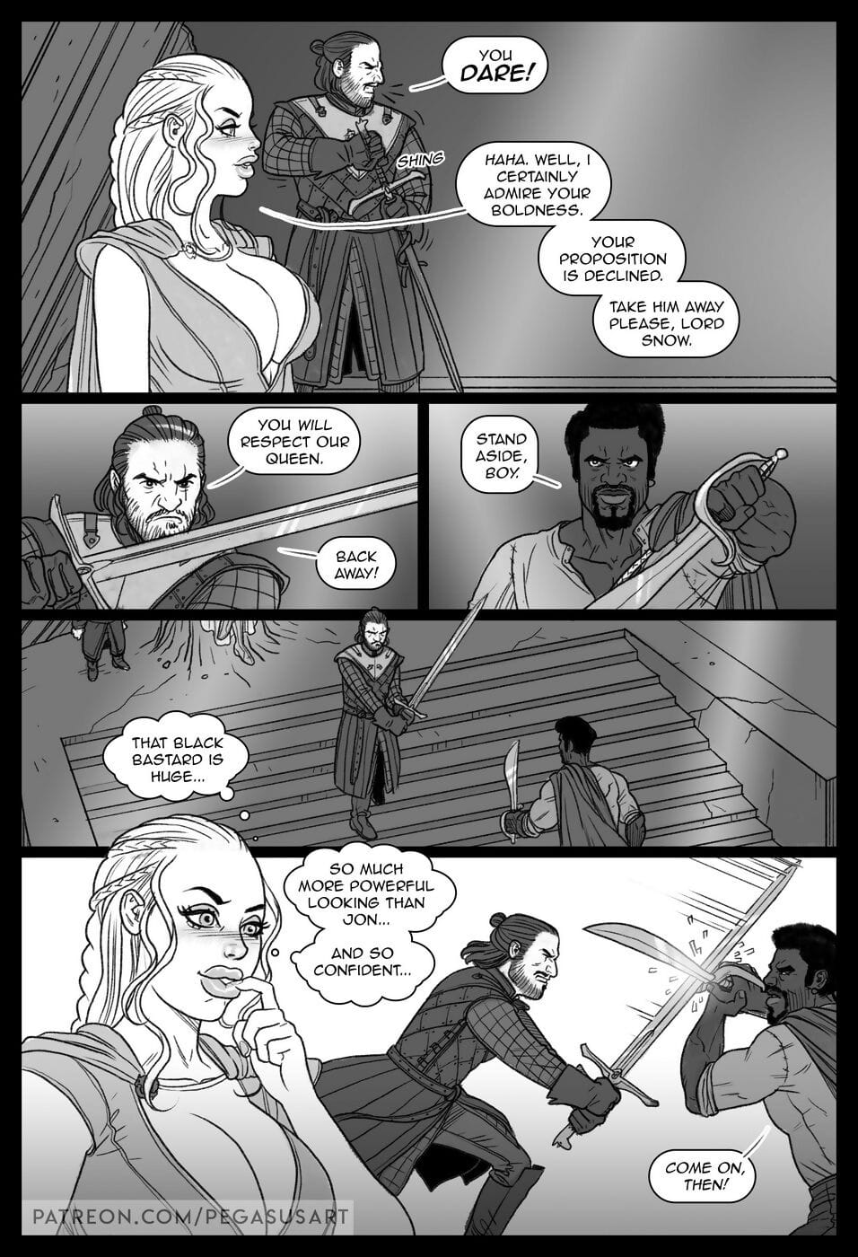 Pegasus- Game of Thrones- Blacked page 1