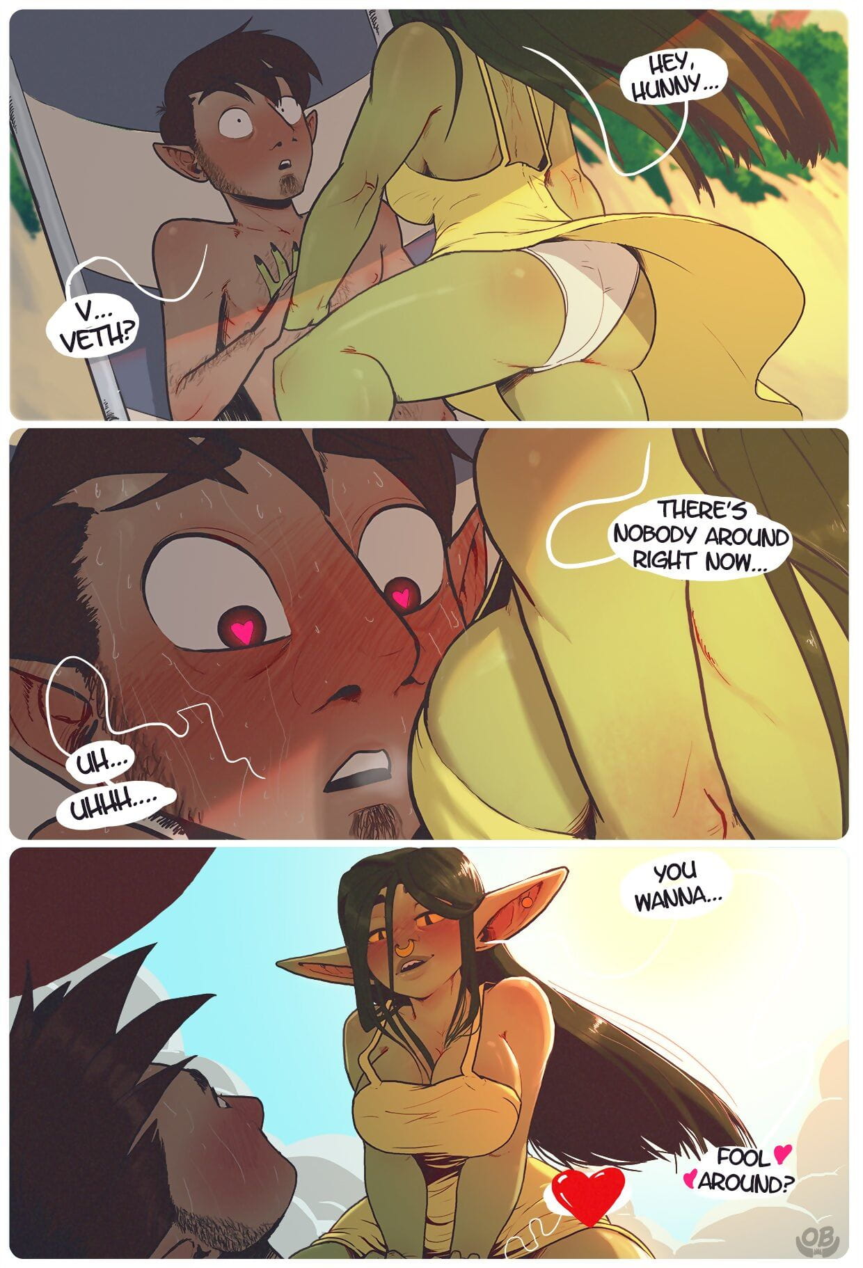 Orcbarbies- Beach Day in Xhorhas page 1