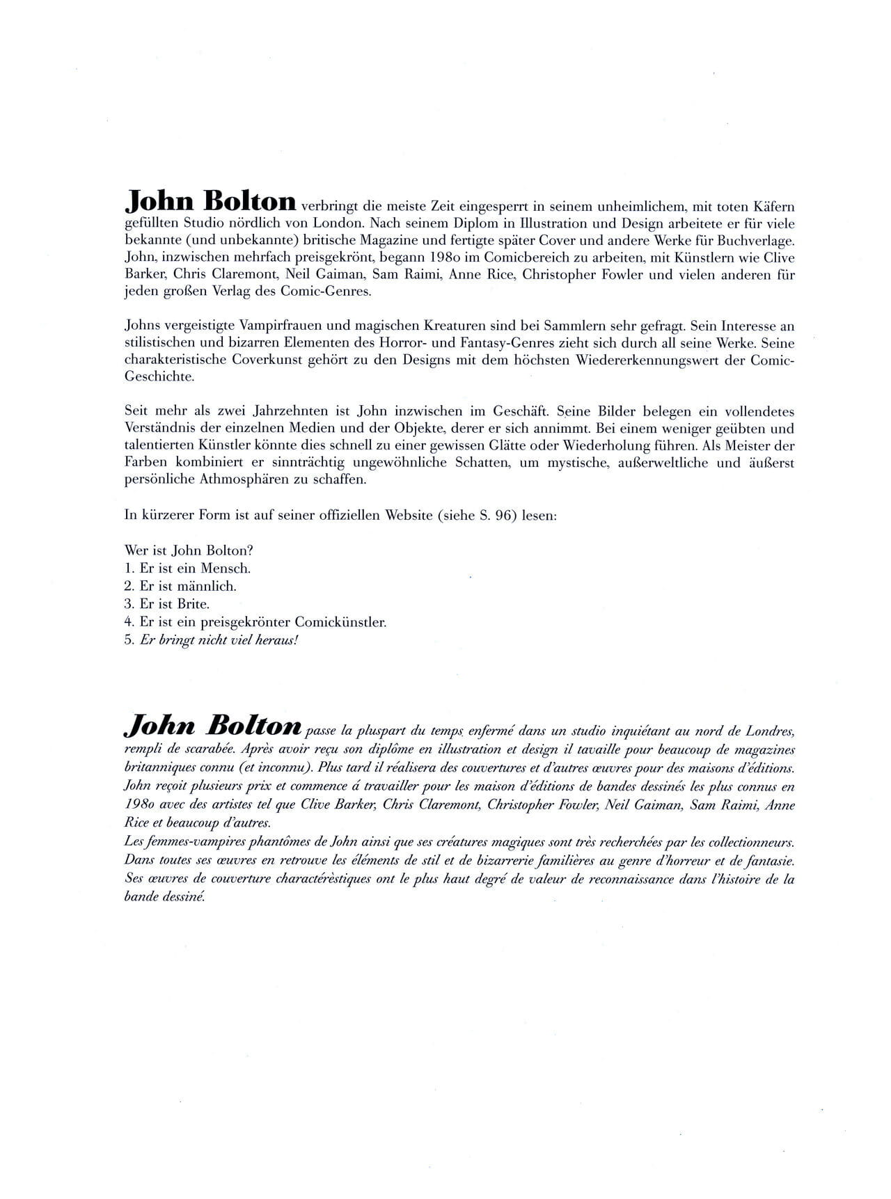 Art Fantastix #06 - The Art of John Bolton page 1