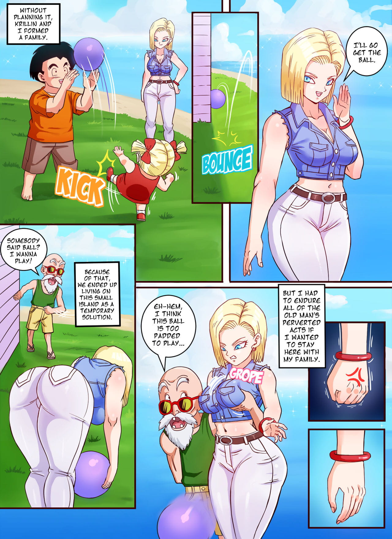 Android 18 & Master Roshi page 1