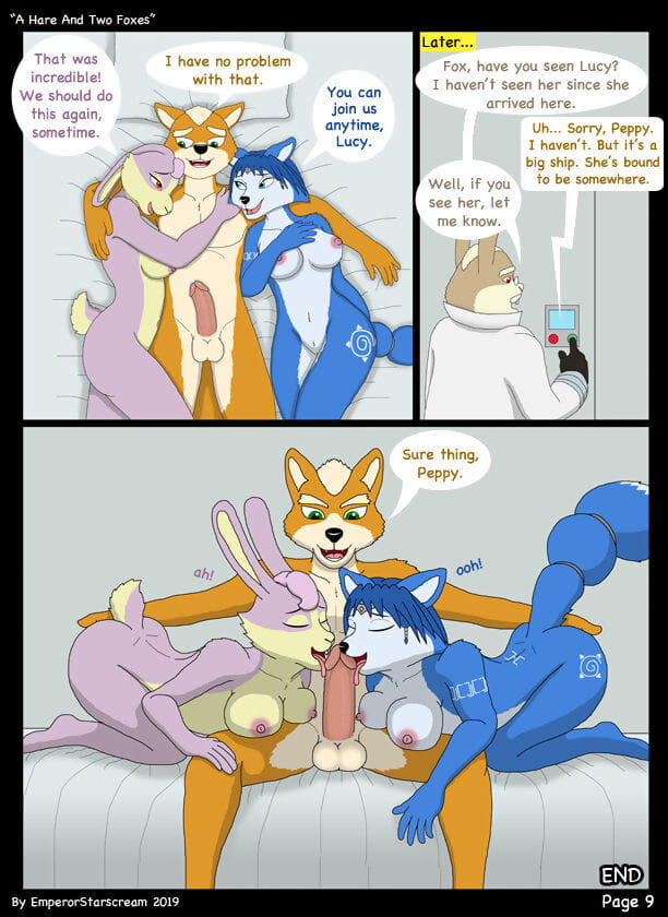 A Hare And Two Foxes page 1