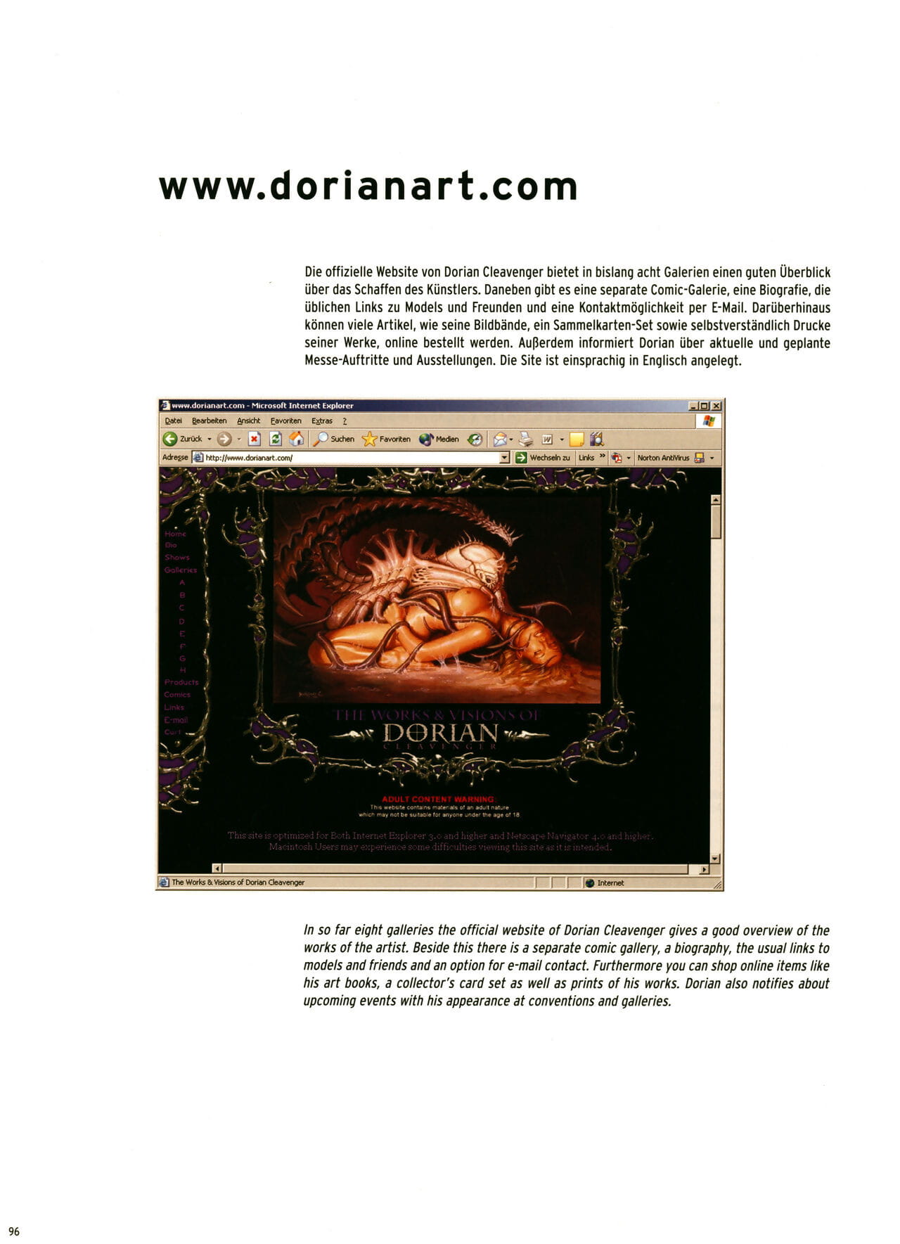 Art Fantastix #15 - The Latest Works & Visions of Dorian Cleavenger - part 5 page 1