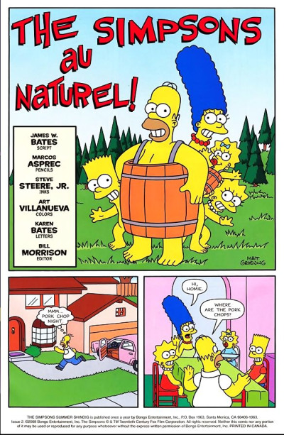 В Симпсоны ау naturel!