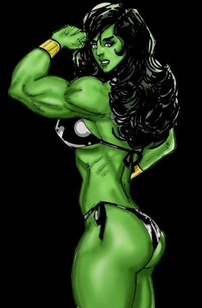 SuperPoser- Green With Lust- Hulk